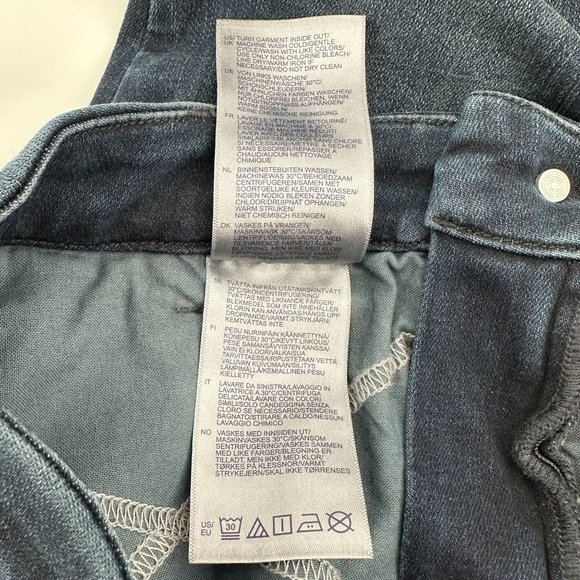 NYDJ Womens Dark Blue Ami Skinny Lift & Tuck Technology Jeans Size 6 - Picture 8 of 9